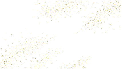Glitter texture. Gold hexagonal sequins on white background.