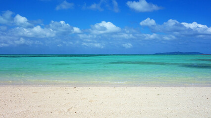 竹富島の絶景の海 カイジ浜 沖縄