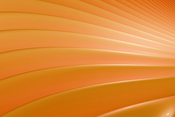 3d abstract wavy rippled orange background wallpaper