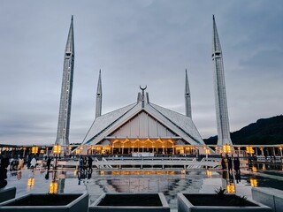 Beautiful Faisal Mosque in Islamabad