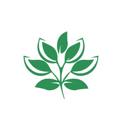 plant icon on a white background, vector illustration