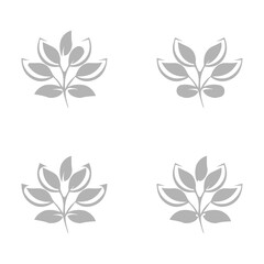 plant icon on a white background, vector illustration