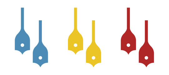 drill bits icon on a white background, vector illustration