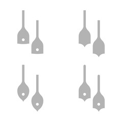 drill bits icon on a white background, vector illustration