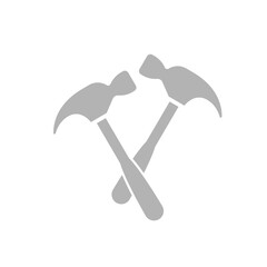 hammers icon on a white background, vector illustration