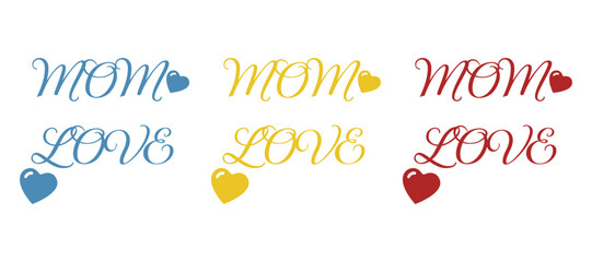mother's day icon on a white background, vector illustration