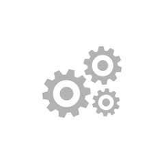 gear icon on white background vector illustration