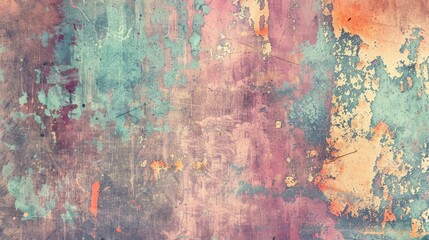 Obraz premium A distressed background with a mix of rough textures and faded colors, perfect for creative projects