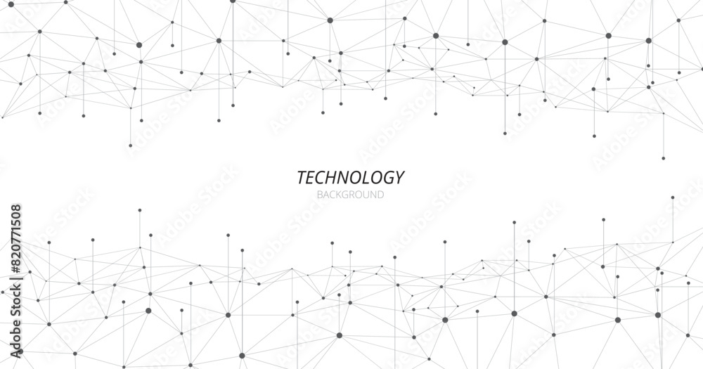 Poster Geometric mesh lines on a white background. Triangle pattern. Geometric abstract background with simple Triangle elements.