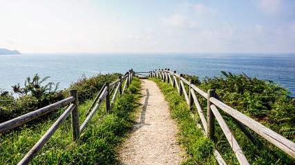 Path near the beach in northern Spain