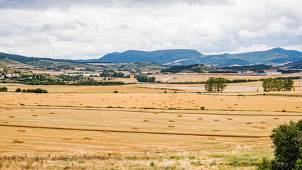 Dry fields in northern Spain