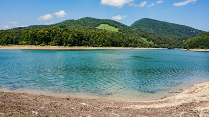 Lake in the middle of a forest in northern Spain