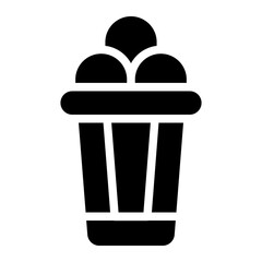 rubbish bin glyph