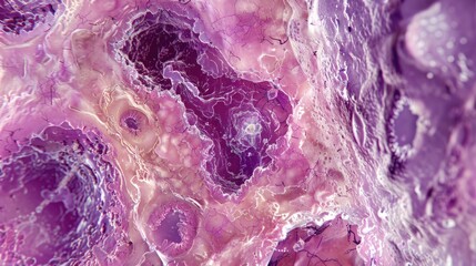 Detailed view of a purple substance, suitable for scientific or abstract concepts