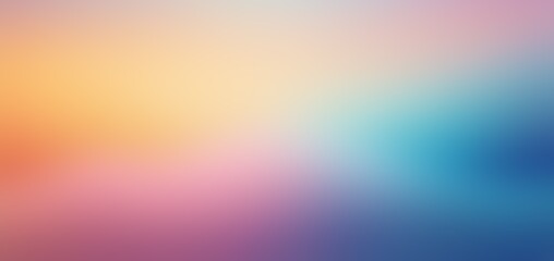 Obraz premium blurry gradient pastel colors yellow blue pink smooth colorful abstract dreamy plain background banner