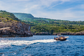 The wonderful island of Capri, amalfi coast, bay of naples, italy