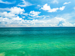 Tropical sea beach landscape background,Summer sea beach background