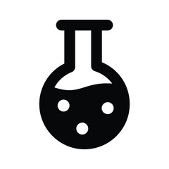 Liquid inside flask showing concept of lab experiment