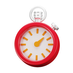 3D illustration of Football stopwatch