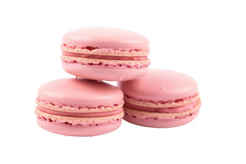 Tower of Pink Delights on a White or Clear Surface PNG Transparent Background.