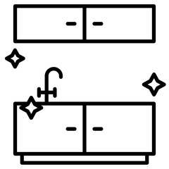 Cleaning Countertops Icon