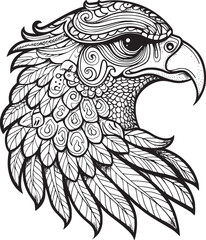 Fototapeta premium Eagle Logo Vector Design, Mascot Vector Illustration