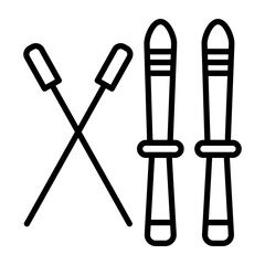 Skis Icon
