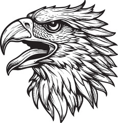 Eagle Logo Vector Design, Mascot Vector Illustration