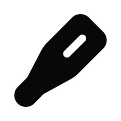 Thermometer in modern style, temperature measuring gauge