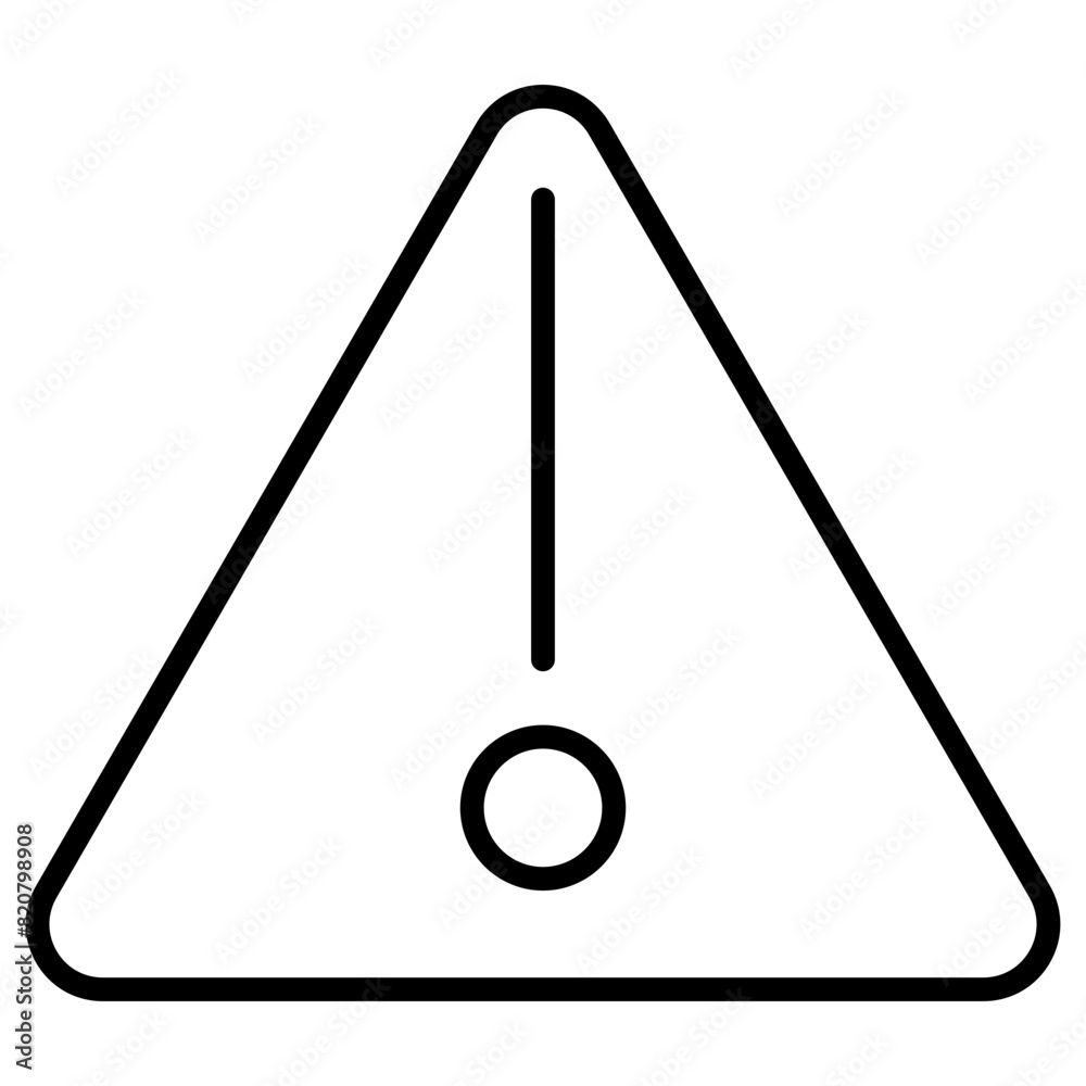 Sticker hazard warning icon