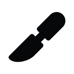 A new trendy style of surgical knife, vector icon