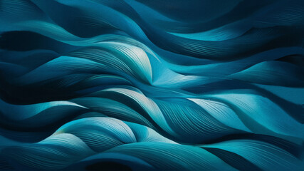 Obraz premium modern abstract blue wallpaper, oil painting texture