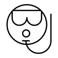 Snorkel Mask Icon