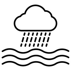 Ocean Rain Icon