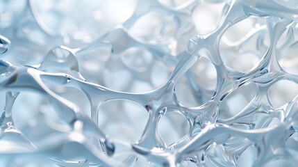 a minimal abstract translucent chemical pattern design