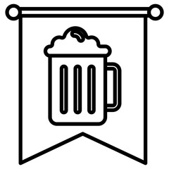 Oktoberfest Banner Icon