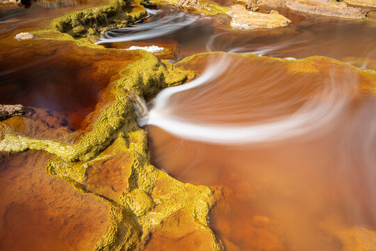Stunning colors and textures at Riotinto River
