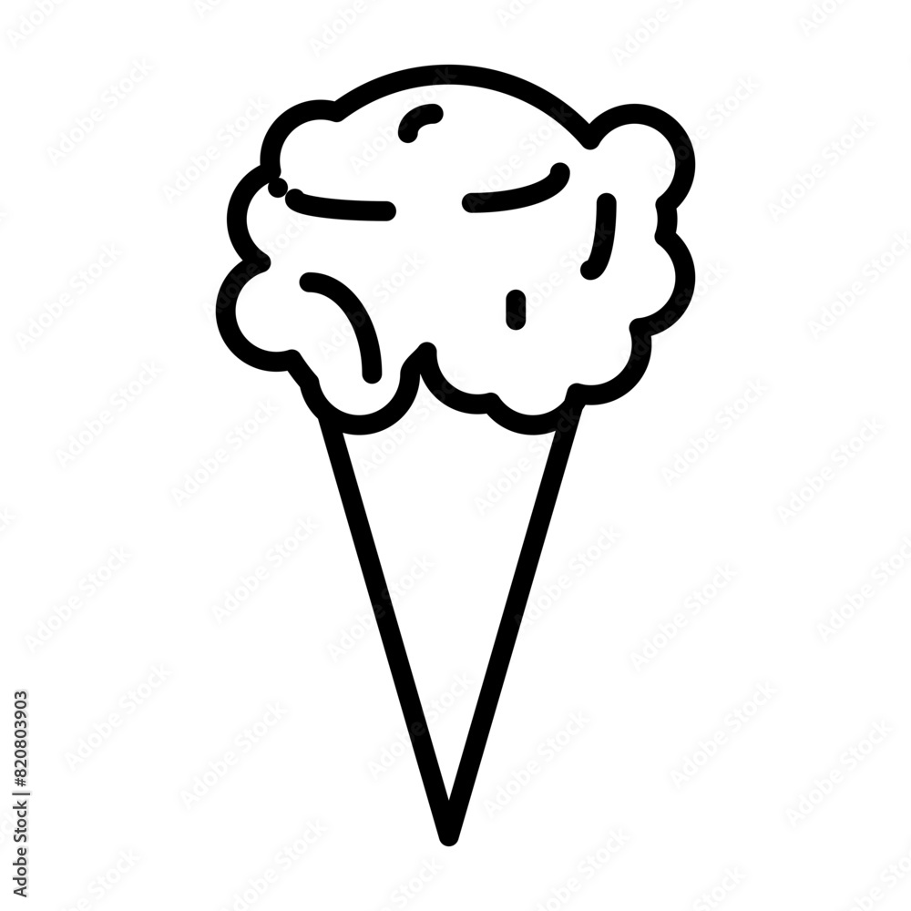 Sticker Ice Cream Icon