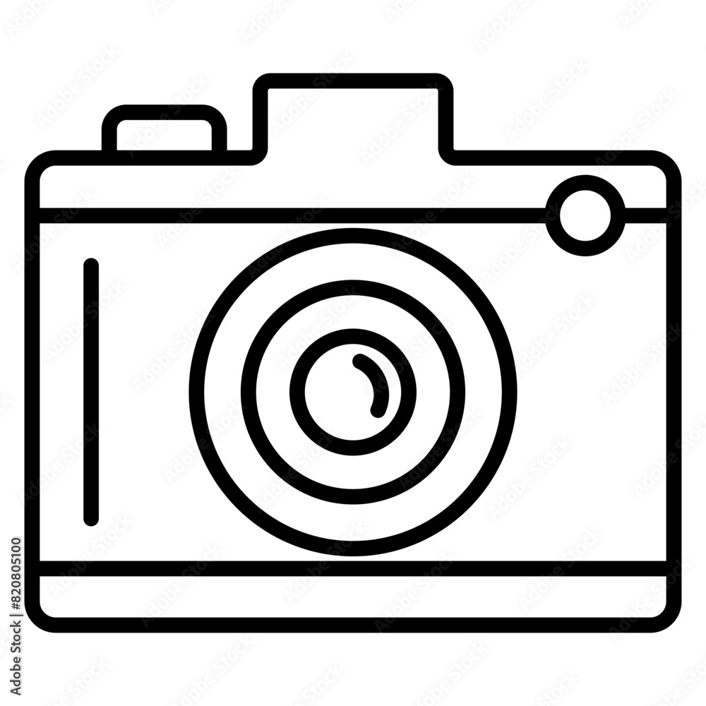 Poster photo camera icon