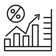 Floating Interest Rate Icon