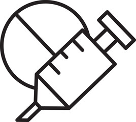 Syringe and Pill Icon
