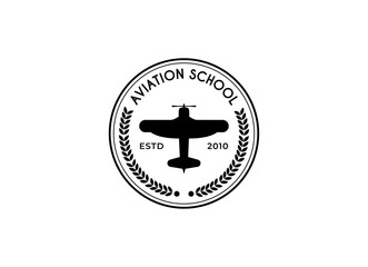 School Aviation Logo Design