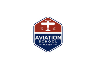 School aviation Logo Design