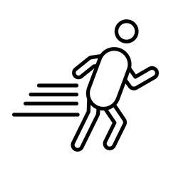 Athlete in Action Icon