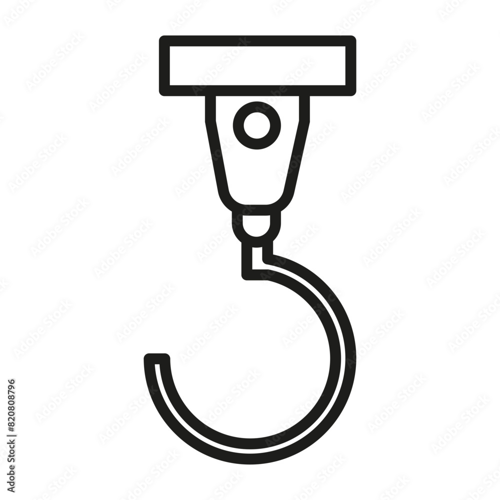 Sticker industry hook icon