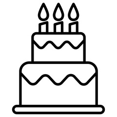 Two Layered Cake Icon