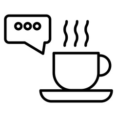 Coffee Thinking Icon