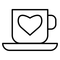 Coffee Heart Icon