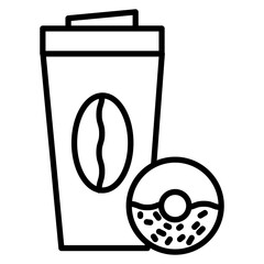 Coffee Doughnut Icon