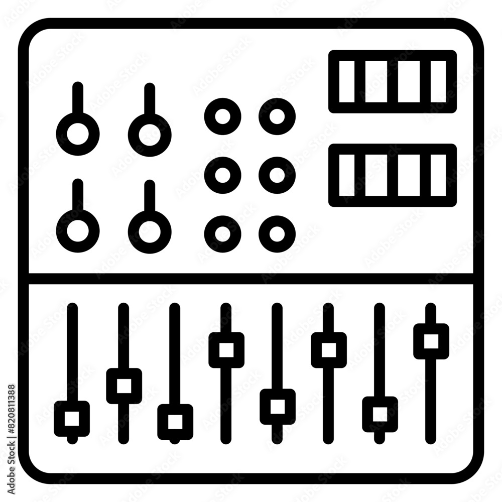 Poster audio mixing icon